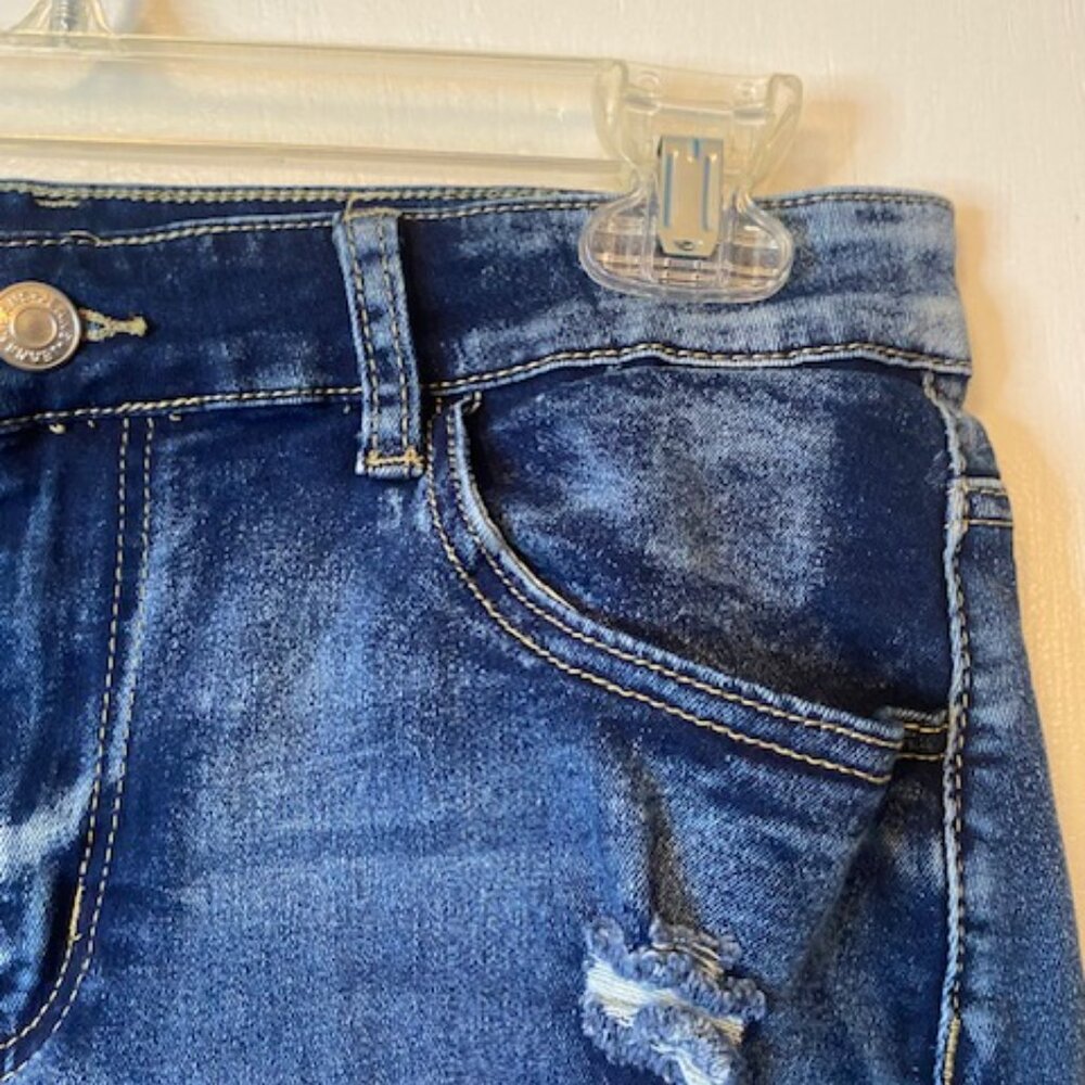 Shein Blue Jean distress jean shorts - Picture 6 of 14
